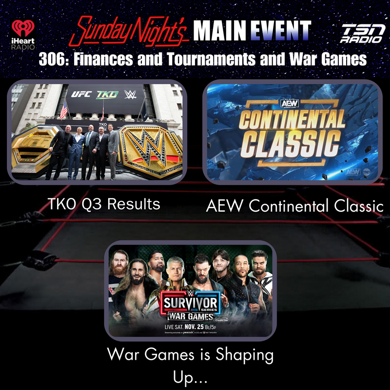 SNME 306 Finances and Tournaments and War Games Sunday Night's Main